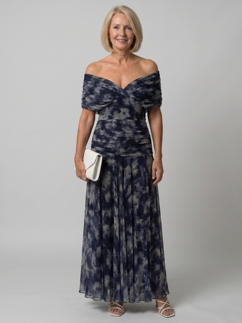 Calen™ Élégante Robe Midi Florale
