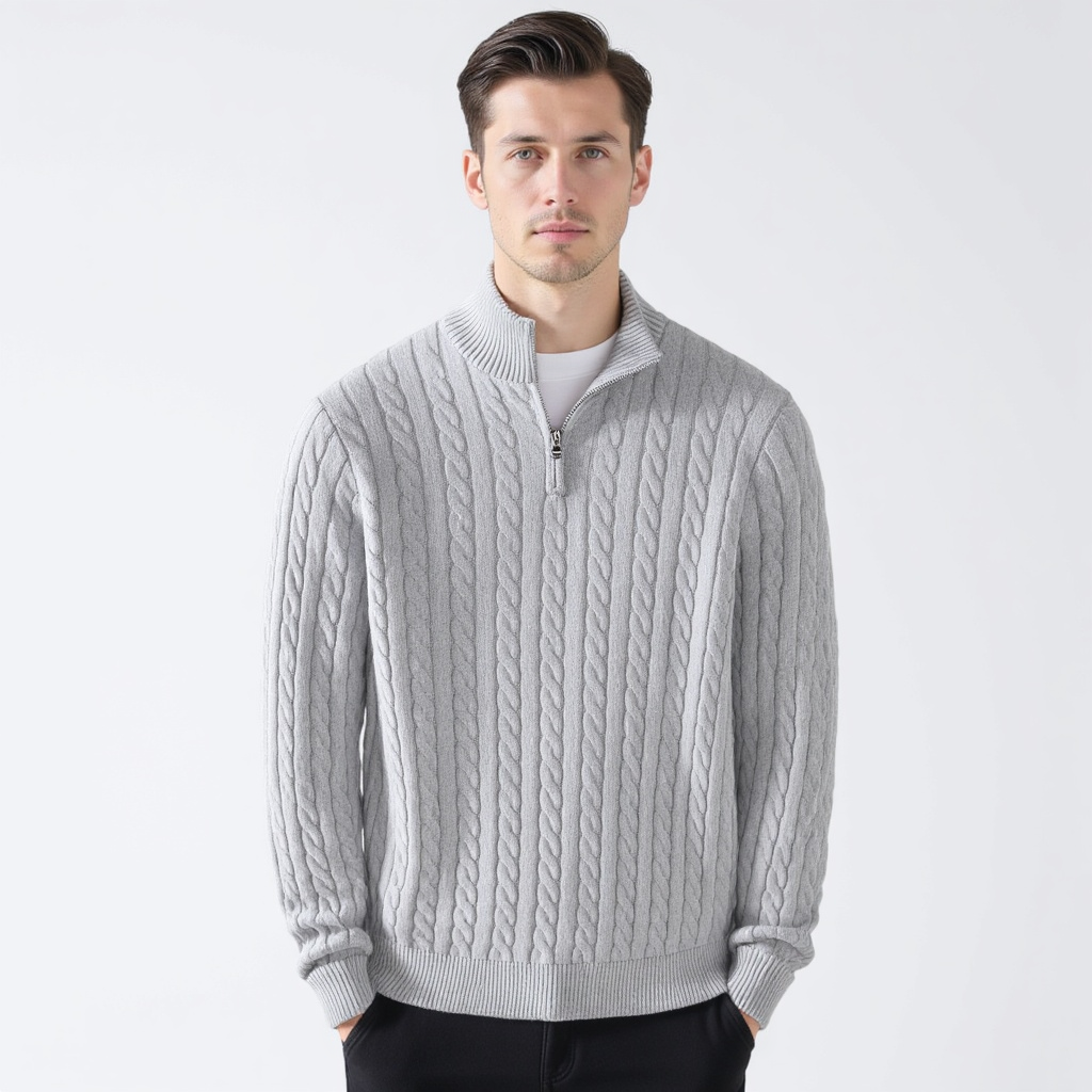 TAEBAEK Zipped Cable Sweater - 5-Pack