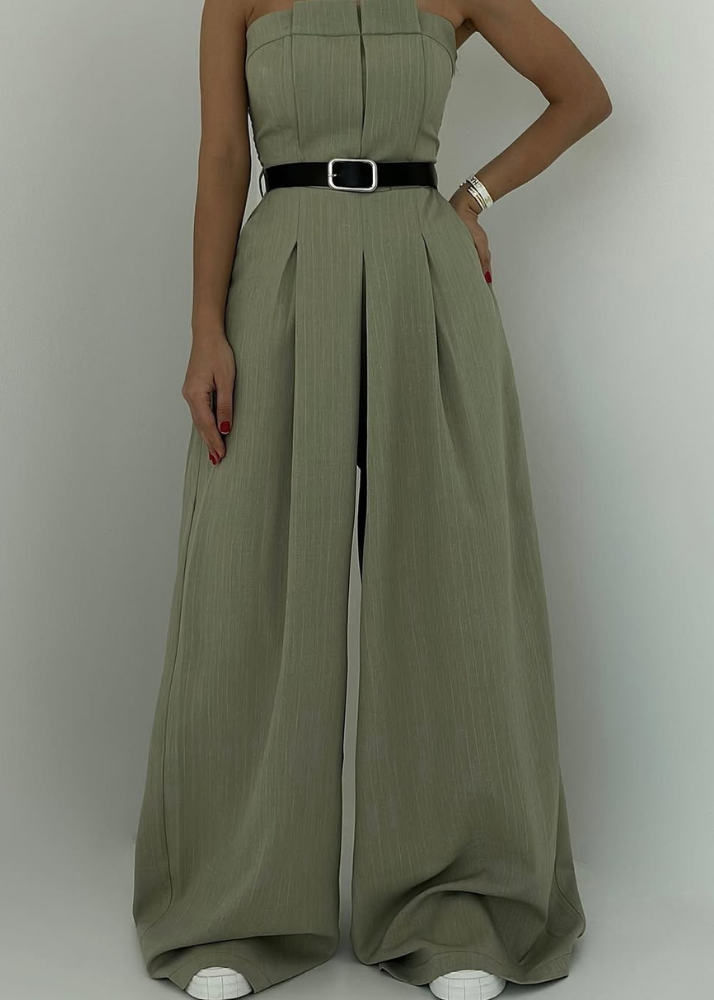Classibelle – Ensemble femme bustier Palazzo + veste