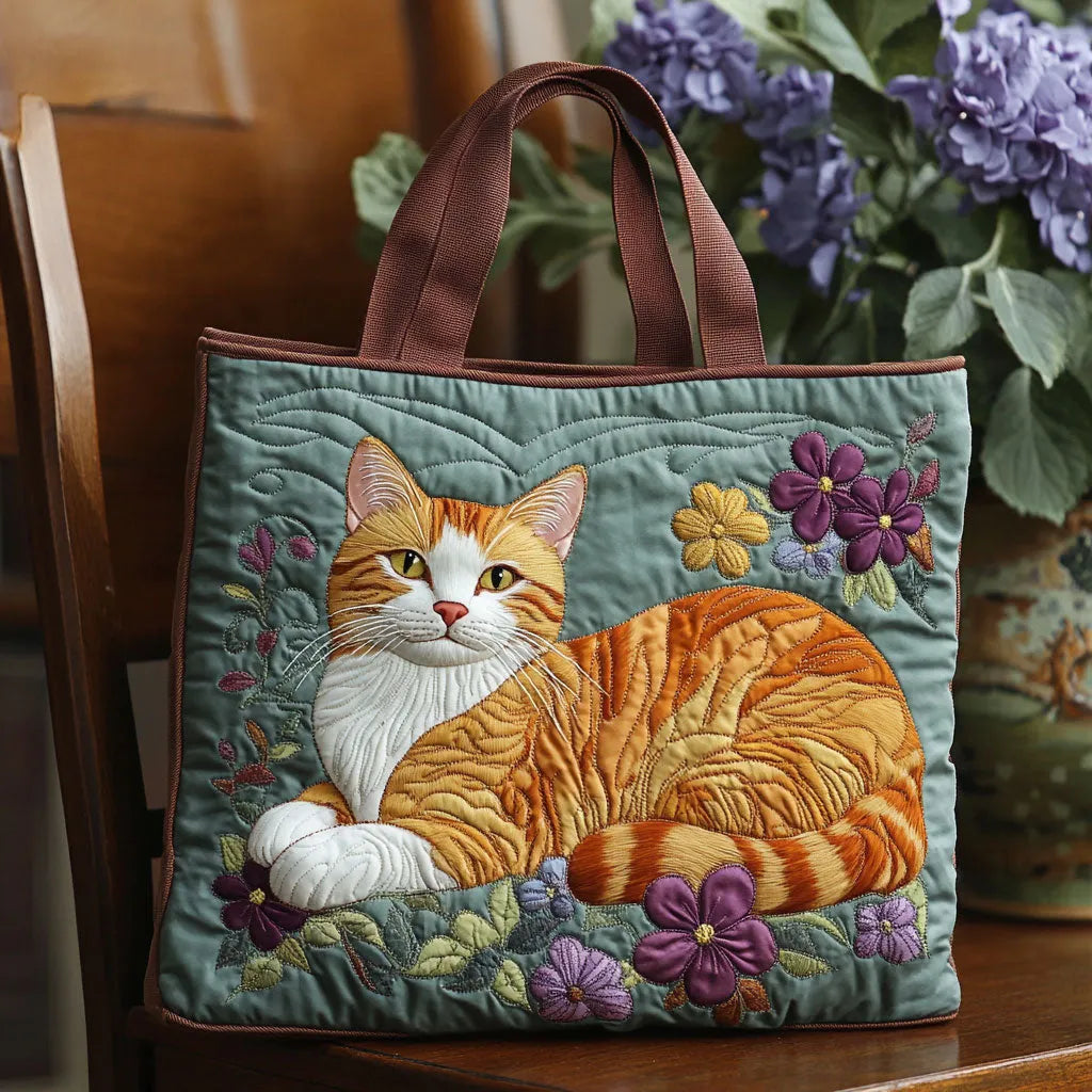 Sac artisanal | Chat orange