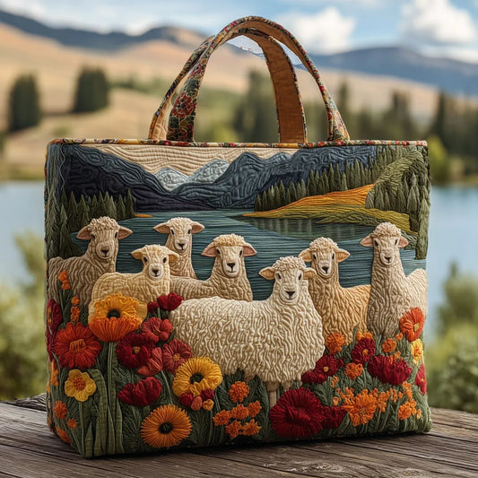 Sac artisanal | Moutons au bord du lac