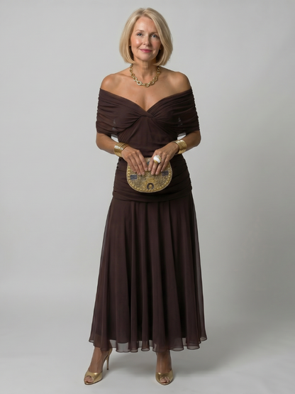 Calen™ Élégante Robe Midi Florale