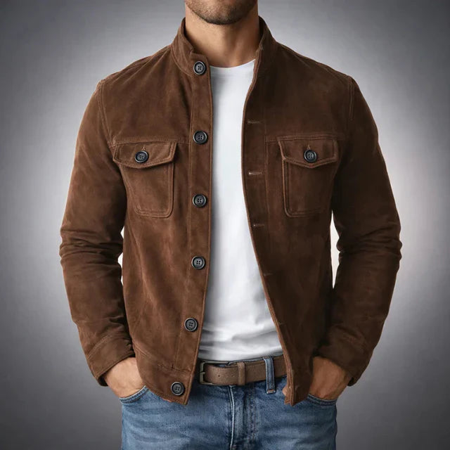 MÓNACO | Chaqueta suede de diseño elegante