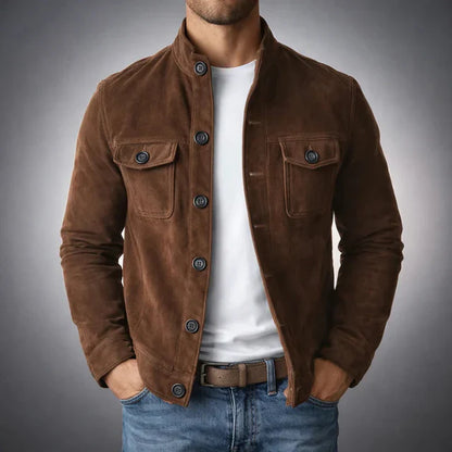 MÓNACO | Chaqueta suede de diseño elegante