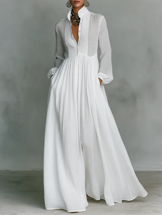 Elisa – Maxi algodón y lino