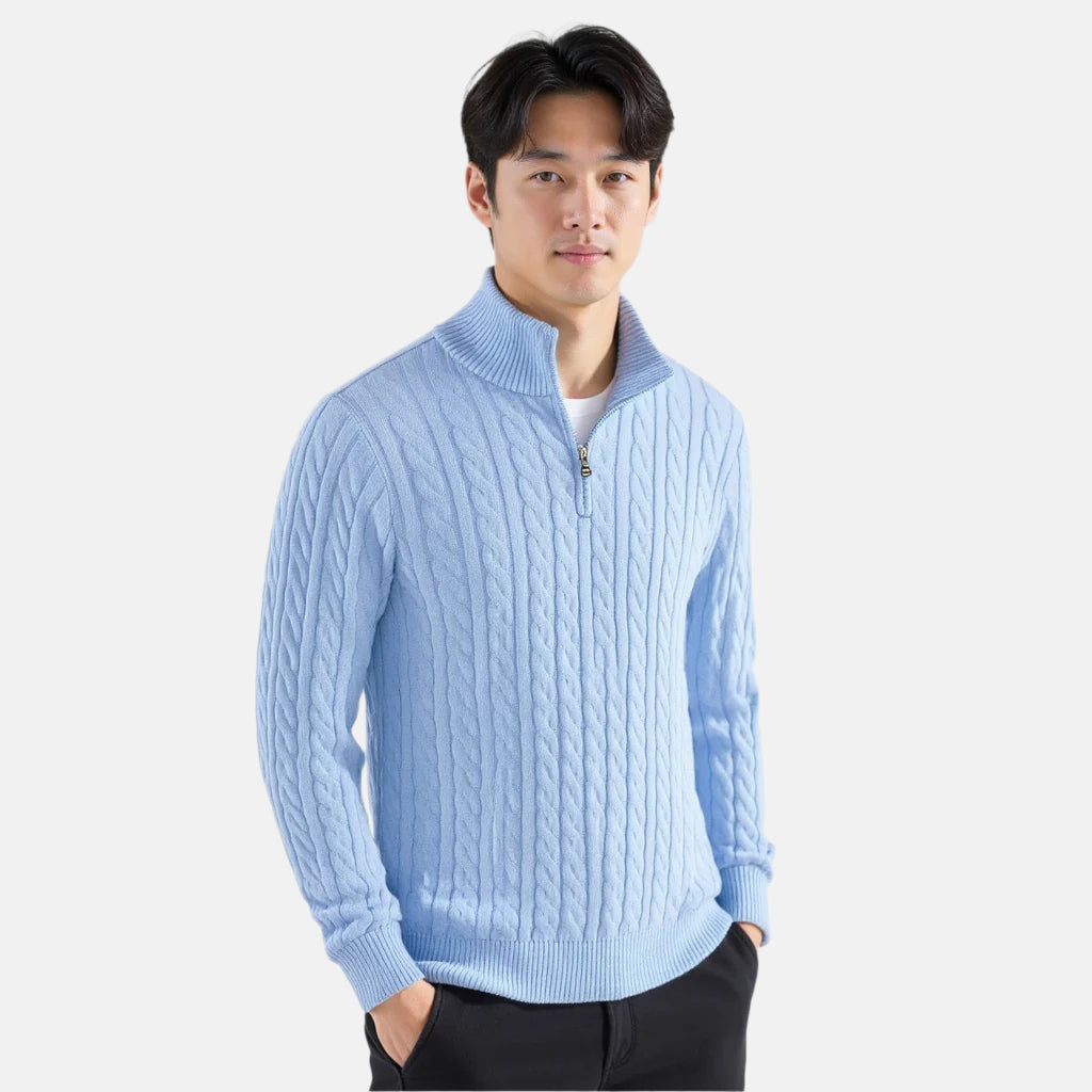 TAEBAEK Zipped Cable Sweater - 5-Pack