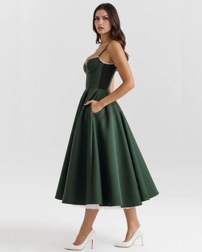 SELENE | Vestido midi elegante