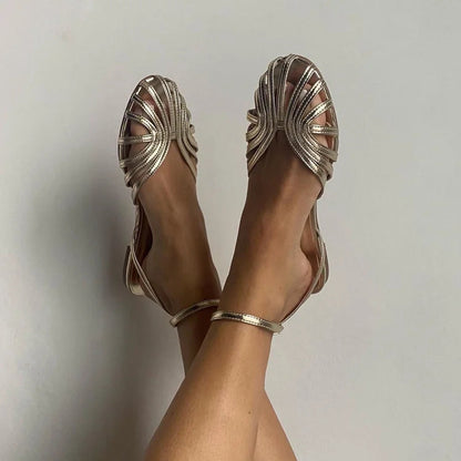 Vittoria | Sandales Gioiello Dorées