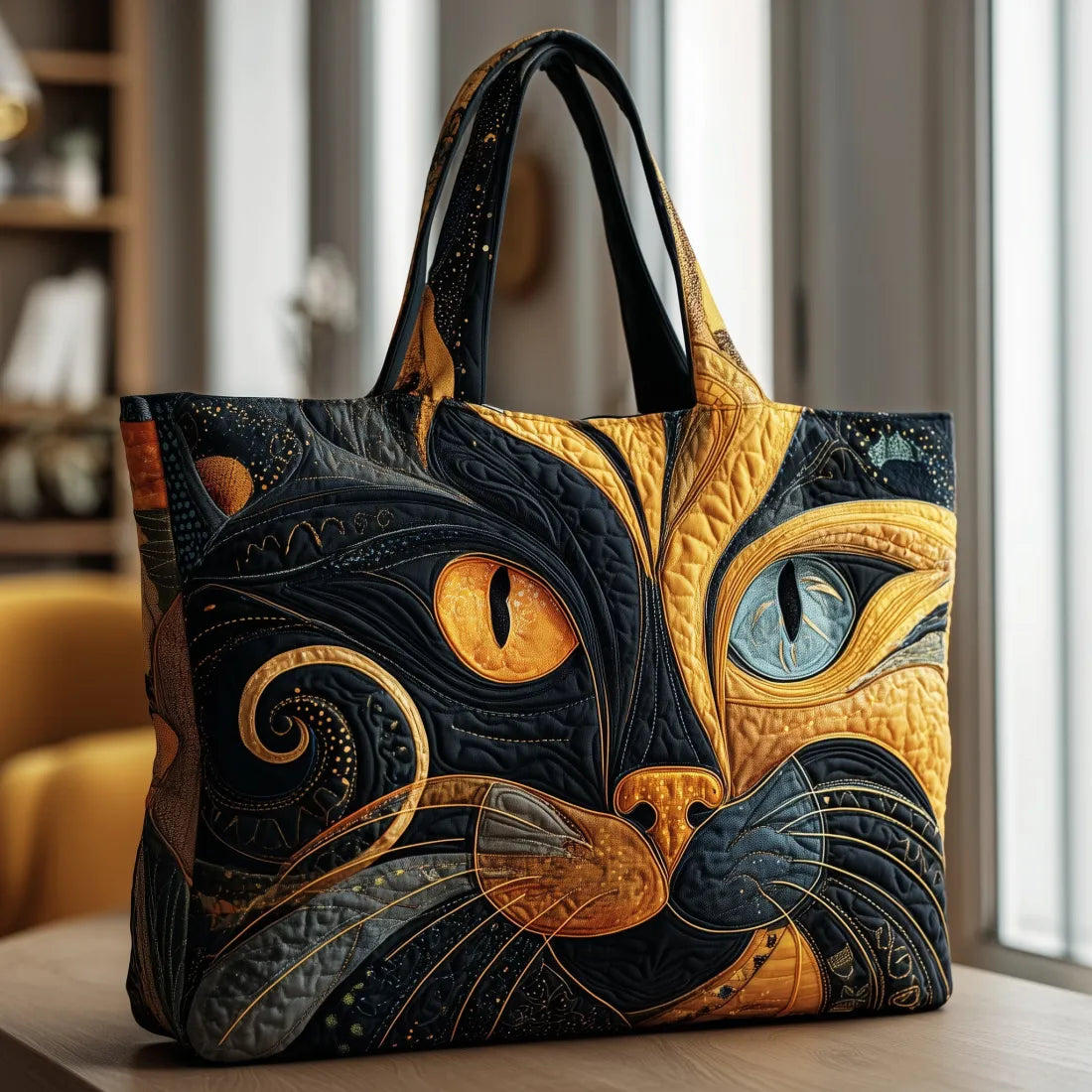 Sac artisanal | Chat mystérieux