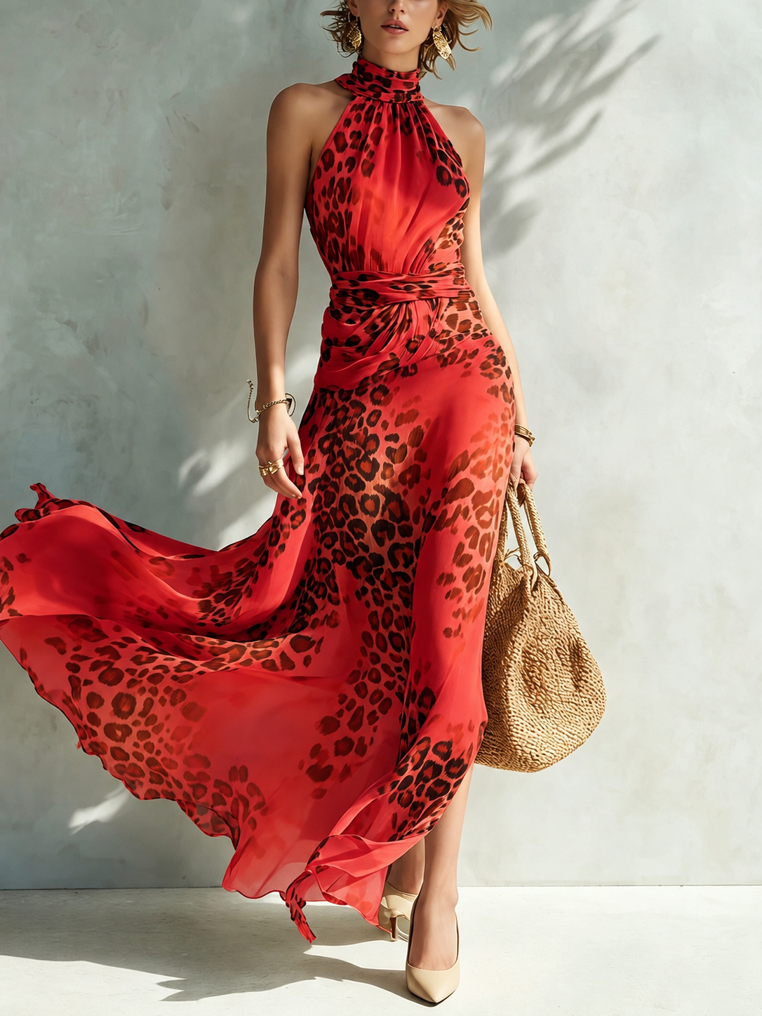 Daniela | Robe à imprimé animal