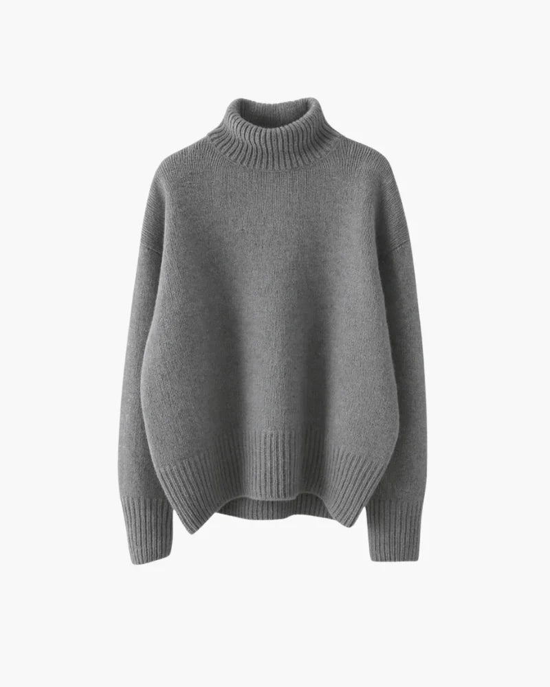 Suéter cuello alto suave