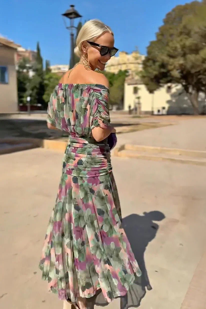Louise | Vestido Elegante Maxi con Escote en V