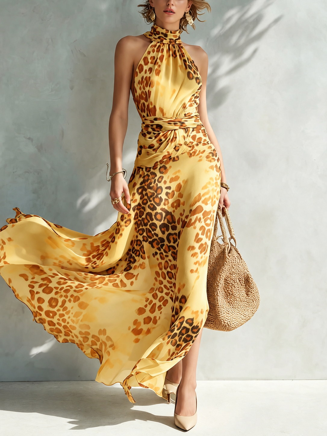 Daniela | Robe à imprimé animal