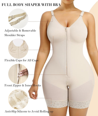 Waist Shaper & Butt Lifter with Zipper