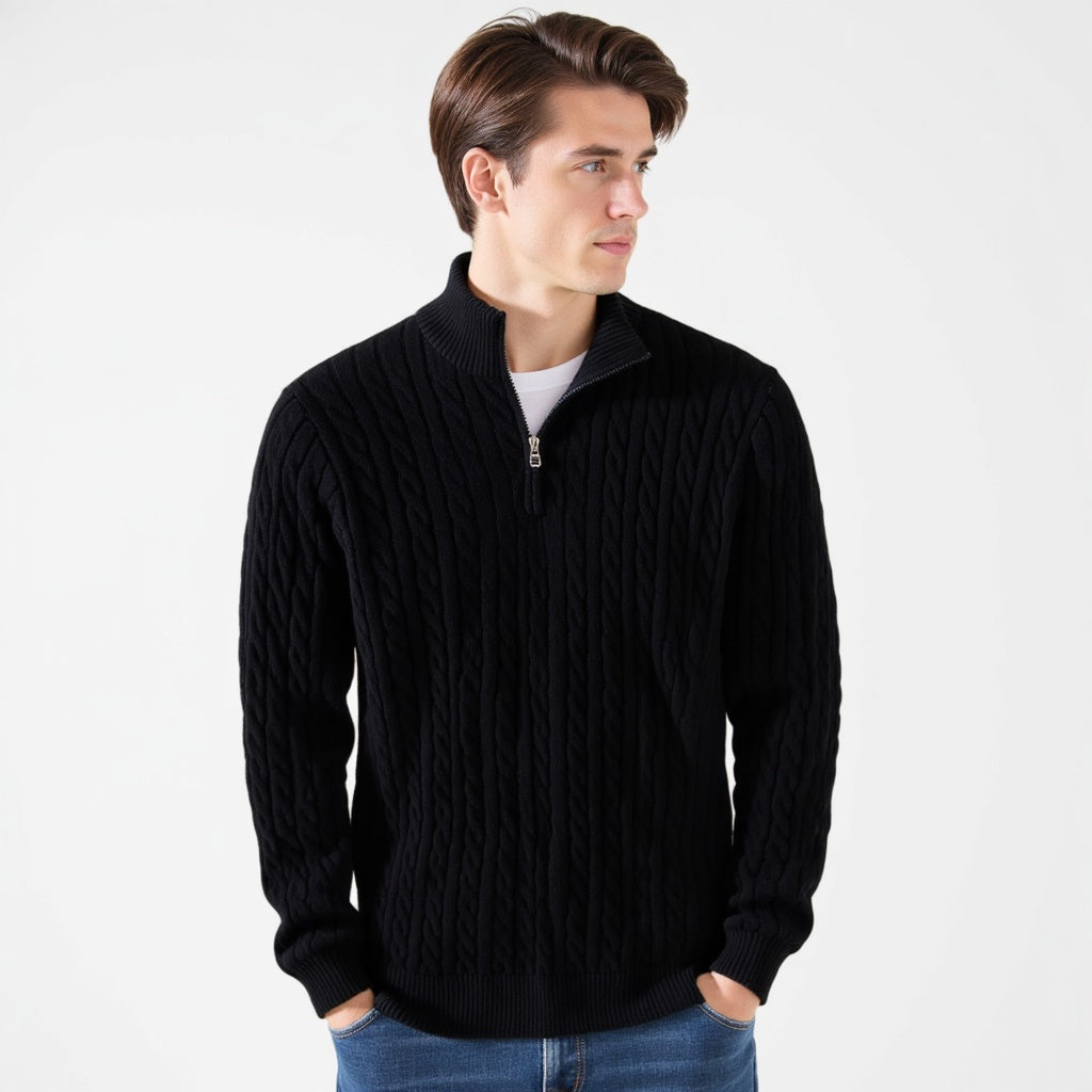 TAEBAEK Zipped Cable Sweater - 5-Pack