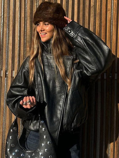 BLAIRE | Chaqueta biker oversize