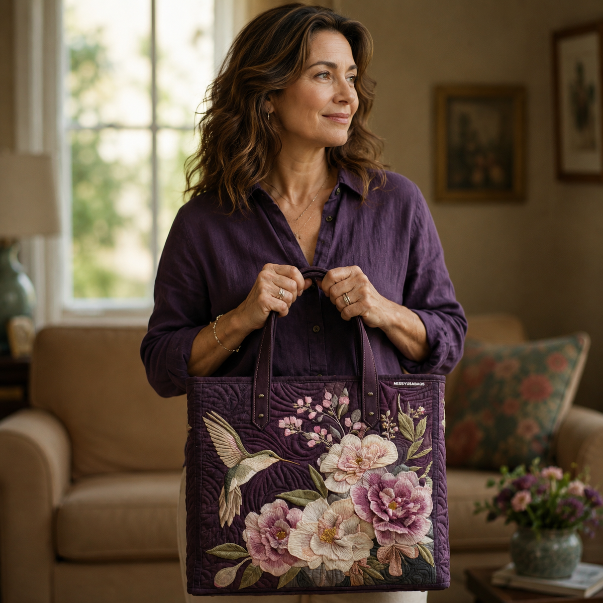 Sac artisanal | Colibri et Orchidées