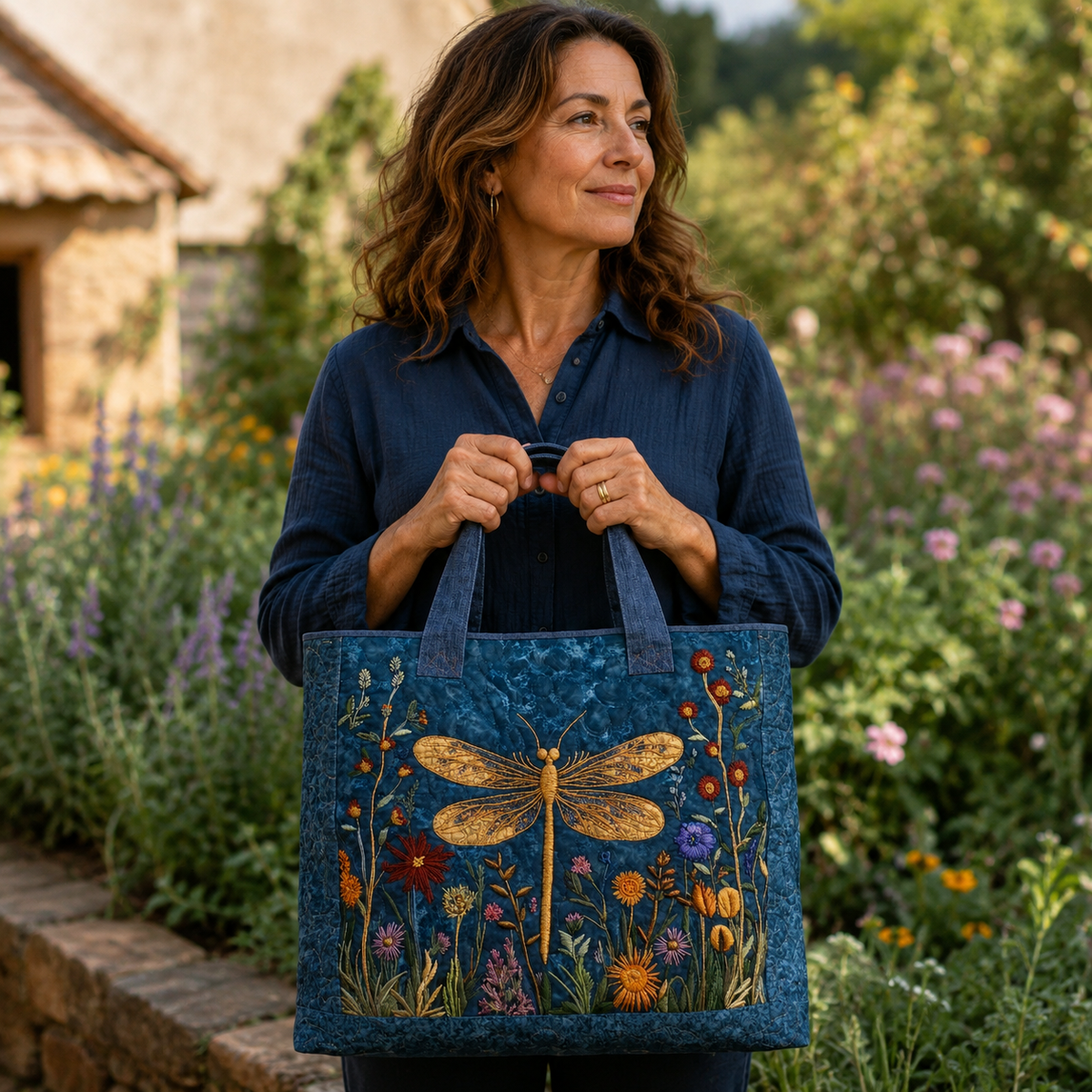 Sac artisanal | Libellule dorée