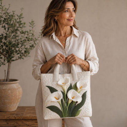 Sac artisanal | Lys blancs