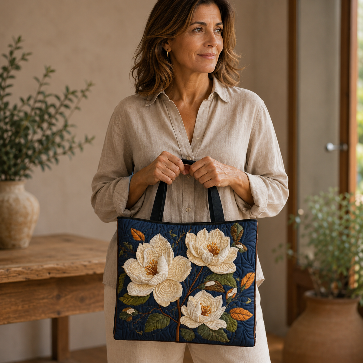 Sac artisanal | Magnolia délicate