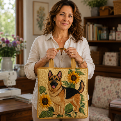 Sac artisanal | Berger allemand floral