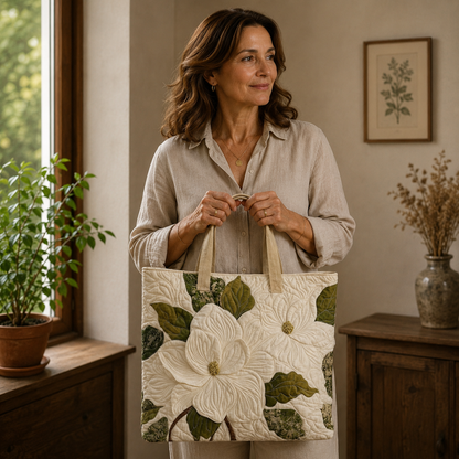 Sac artisanal | Lis blancs élégants