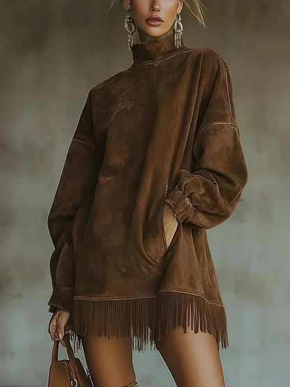 Amarinda | Sweat Oversize à Détails Frangés