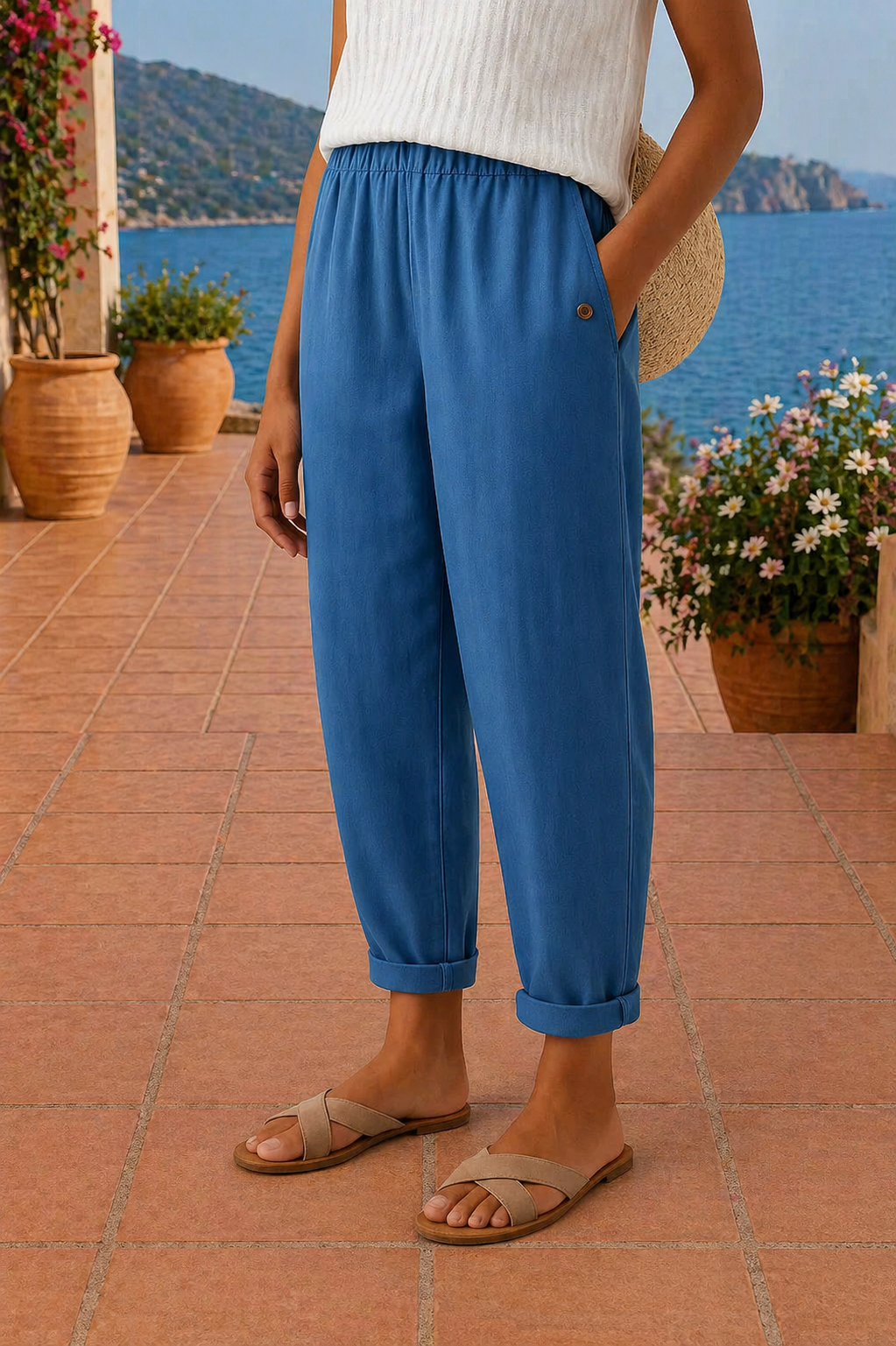 Maja | Pantalon léger en lin