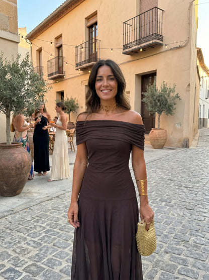 CHARLOTE | Robe Élégante Style Palazzo 2026