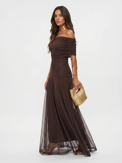 CHARLOTE | Robe Élégante Style Palazzo 2026