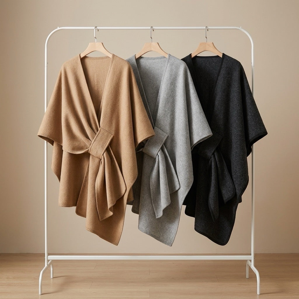 Écharpe Poncho Longue