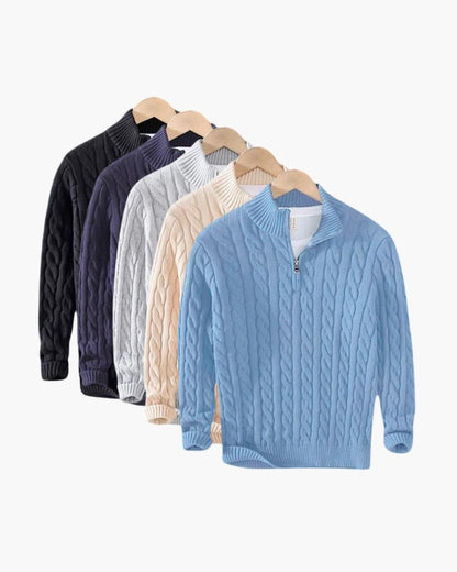 TAEBAEK Zipped Cable Sweater - 5-Pack