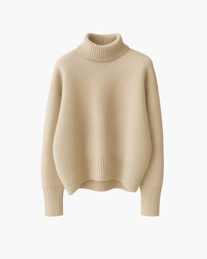 Suéter cuello alto suave