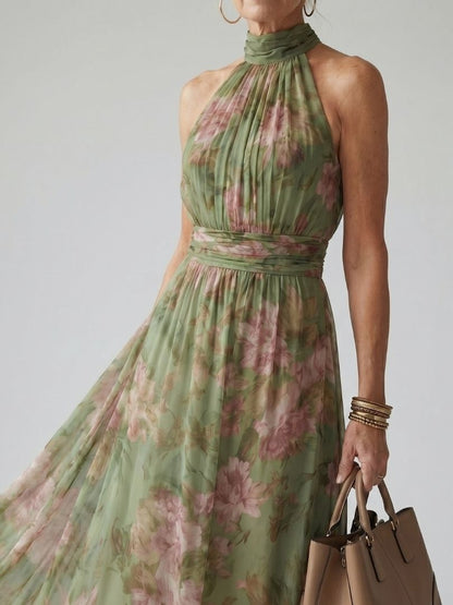 Mirelle™ Robe florale élégante à col halter