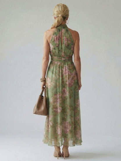Mirelle™ Robe florale élégante à col halter