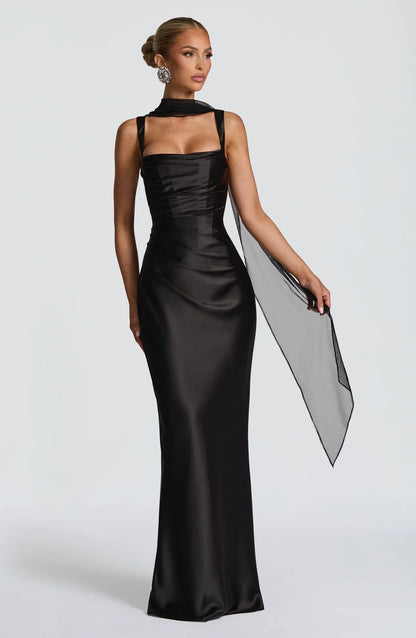 CALANTHE | Vestido largo de corte elegante
