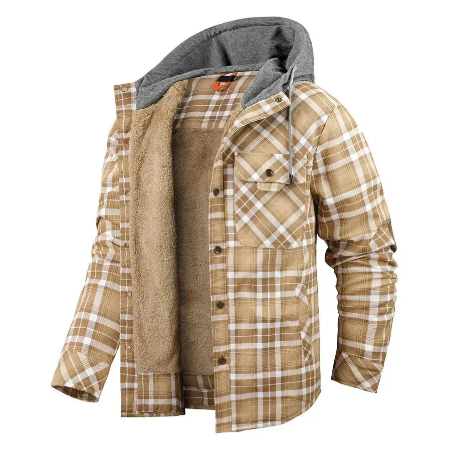 Morel | Veste Légère à Carreaux à Capuche