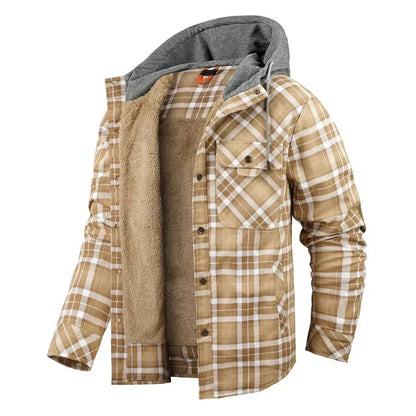 Morel | Veste Légère à Carreaux à Capuche