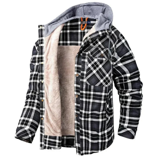 Morel | Veste Légère à Carreaux à Capuche