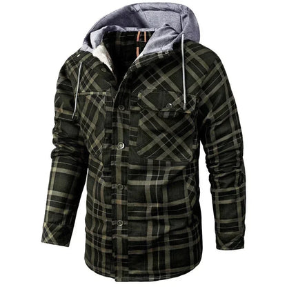 Morel | Veste Légère à Carreaux à Capuche
