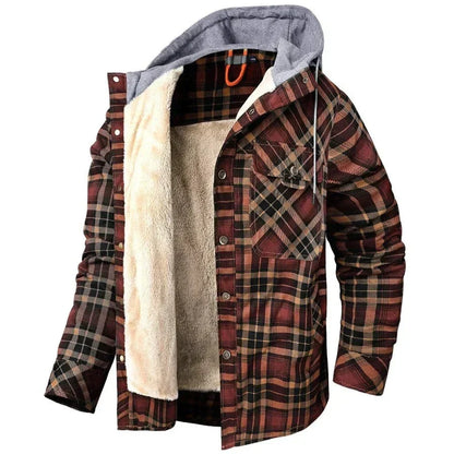 Morel | Veste Légère à Carreaux à Capuche
