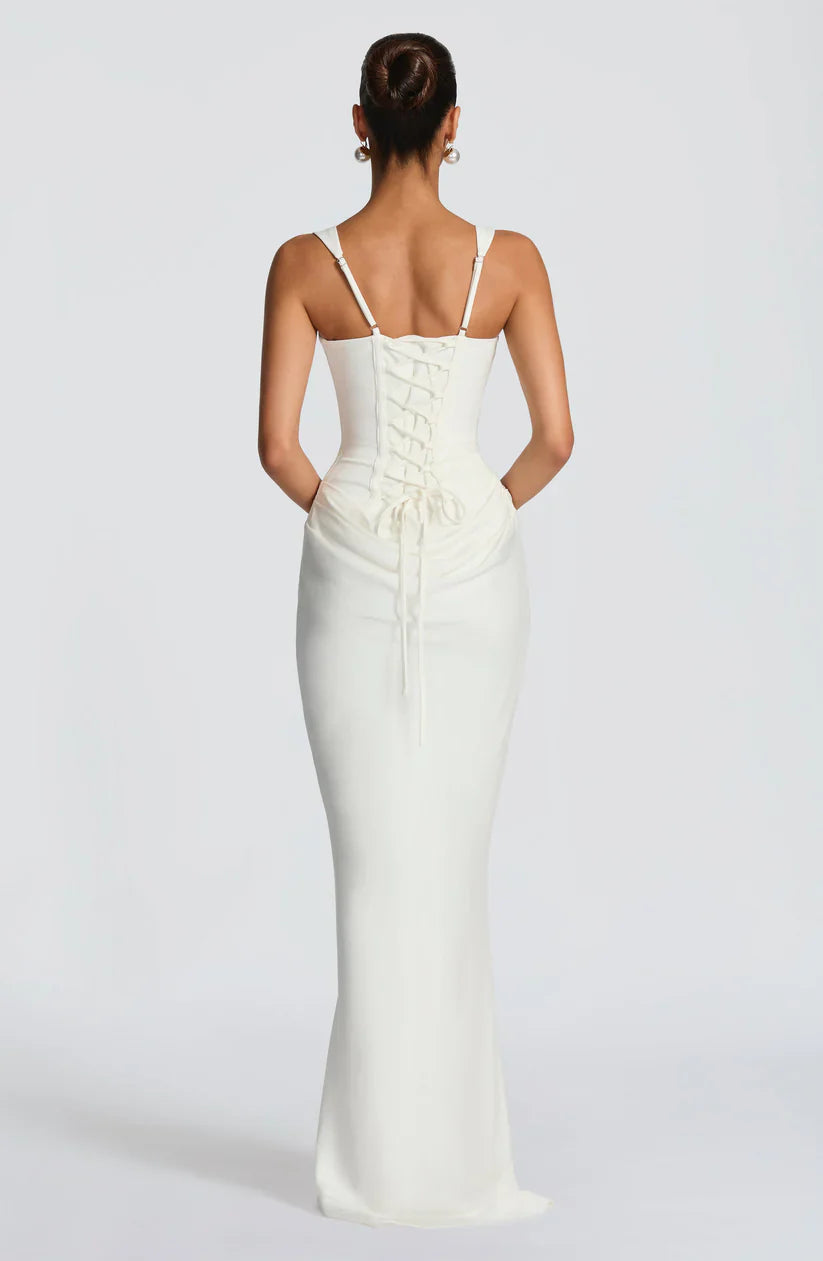 Leonor | Square-neck maxi dress