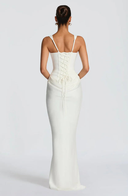 Leonor | Square-neck maxi dress