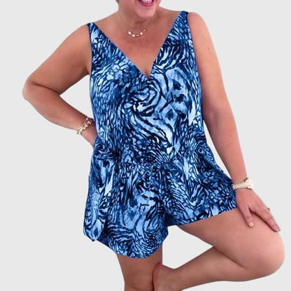 Elena  - Robe de plage élégante avec décolleté en V