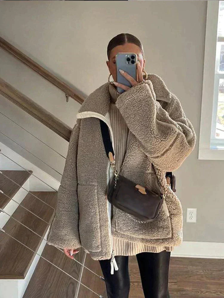 Silvana | Veste Teddy Oversize
