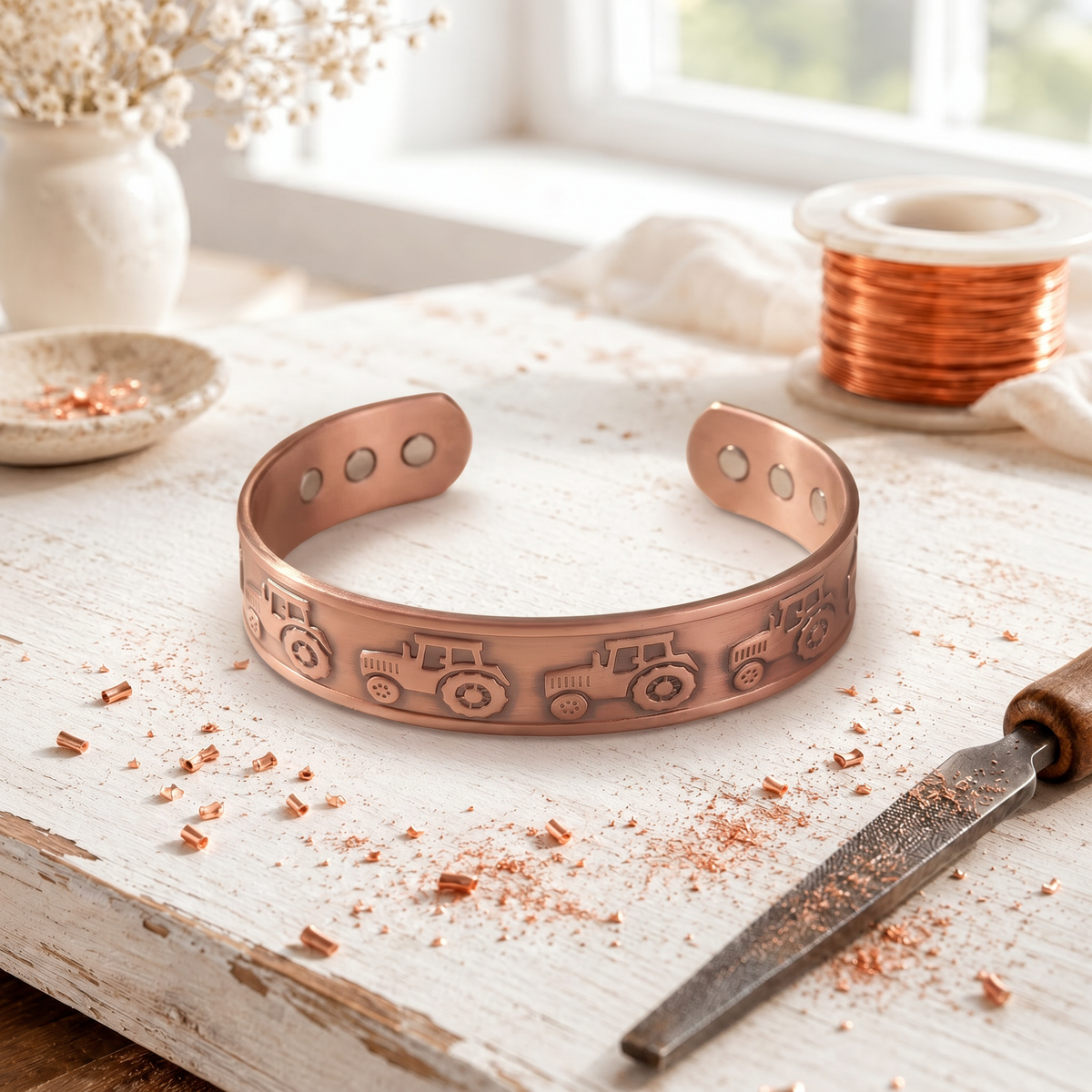 Tillage Bracelet en Cuivre