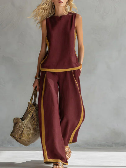 VALENTINA | Conjunto Casual Lino