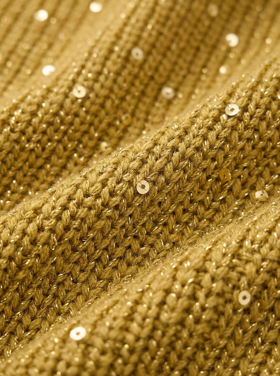 Cardigan en tricot oversize à col et grands boutons en métal