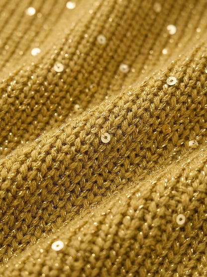 Cardigan en tricot oversize à col et grands boutons en métal