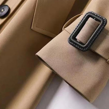 Paloma | Trench-Coat Long pour Femme avec Ceinture & Doublure à Carreaux